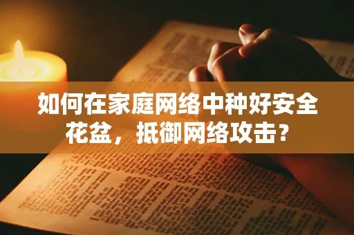 如何在家庭网络中种好安全花盆，抵御网络攻击？