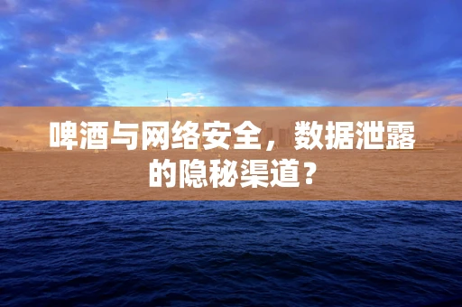 啤酒与网络安全，数据泄露的隐秘渠道？