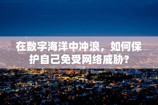 在数字海洋中冲浪，如何保护自己免受网络威胁？