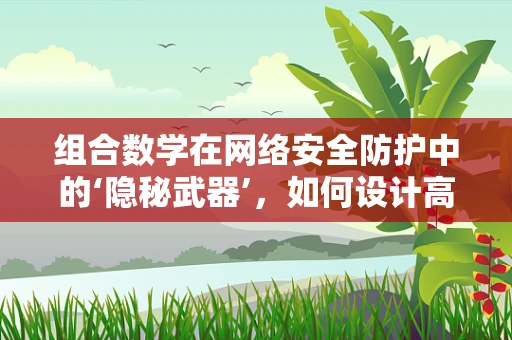 组合数学在网络安全防护中的‘隐秘武器’，如何设计高效密码策略？