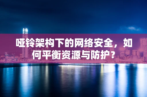哑铃架构下的网络安全，如何平衡资源与防护？