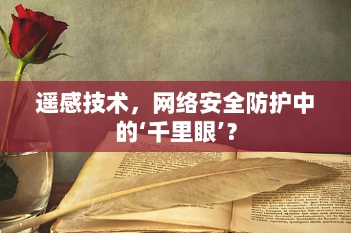 遥感技术，网络安全防护中的‘千里眼’？