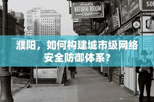濮阳，如何构建城市级网络安全防御体系？