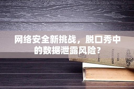 网络安全新挑战，脱口秀中的数据泄露风险？