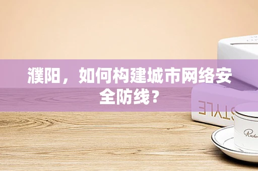 濮阳，如何构建城市网络安全防线？