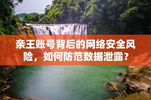 亲王账号背后的网络安全风险，如何防范数据泄露？