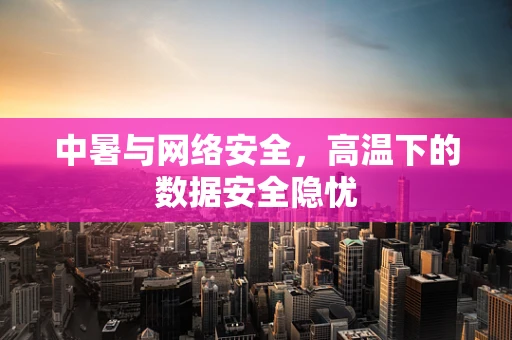 中暑与网络安全，高温下的数据安全隐忧