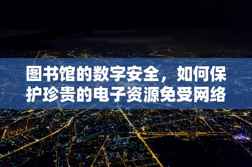 图书馆的数字安全，如何保护珍贵的电子资源免受网络威胁？