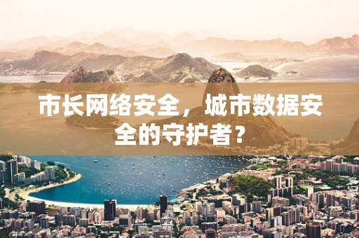 市长网络安全，城市数据安全的守护者？