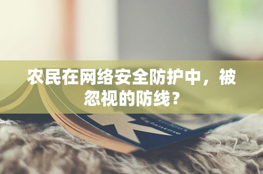 农民在网络安全防护中，被忽视的防线？