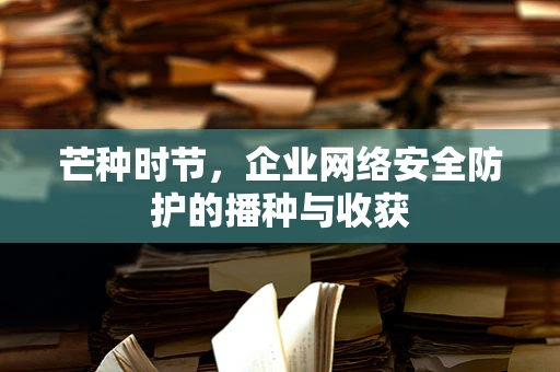 芒种时节，企业网络安全防护的播种与收获