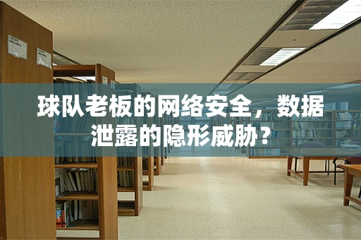 球队老板的网络安全，数据泄露的隐形威胁？