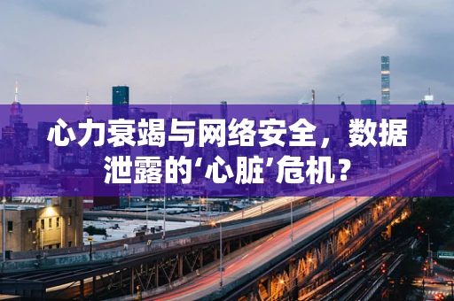 心力衰竭与网络安全，数据泄露的‘心脏’危机？
