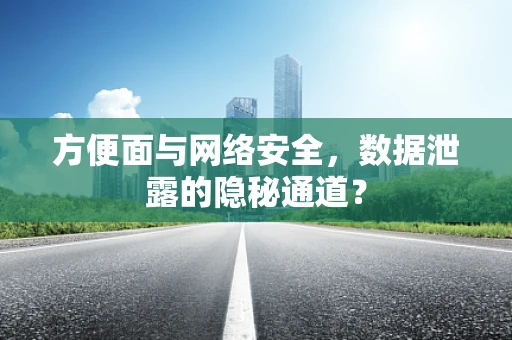 方便面与网络安全，数据泄露的隐秘通道？