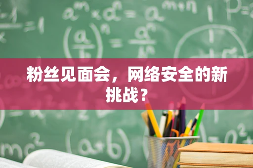 粉丝见面会，网络安全的新挑战？