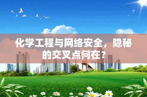 化学工程与网络安全，隐秘的交叉点何在？