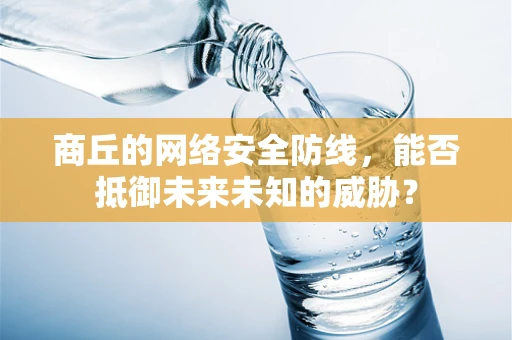 商丘的网络安全防线，能否抵御未来未知的威胁？