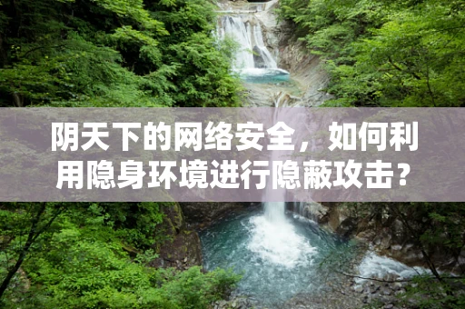 阴天下的网络安全，如何利用隐身环境进行隐蔽攻击？