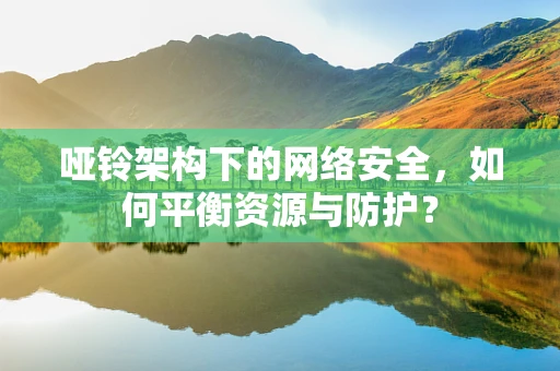 哑铃架构下的网络安全，如何平衡资源与防护？