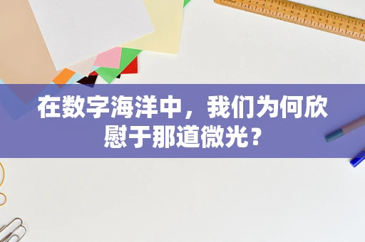 在数字海洋中，我们为何欣慰于那道微光？