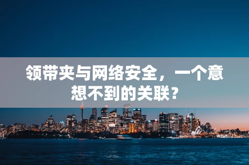 领带夹与网络安全，一个意想不到的关联？