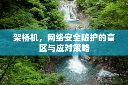 架桥机，网络安全防护的盲区与应对策略
