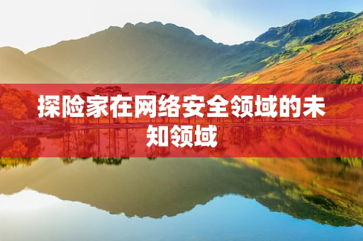 探险家在网络安全领域的未知领域