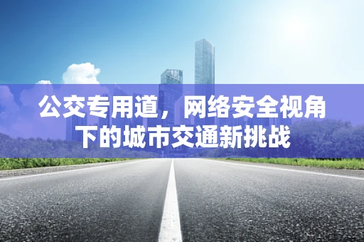 公交专用道，网络安全视角下的城市交通新挑战