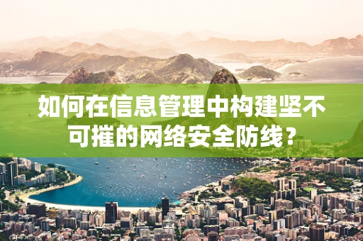 如何在信息管理中构建坚不可摧的网络安全防线？